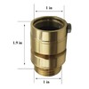 PK1380 59BFP Fine Thread Self-Draining Vacuum Breaker Replacement, Brass
