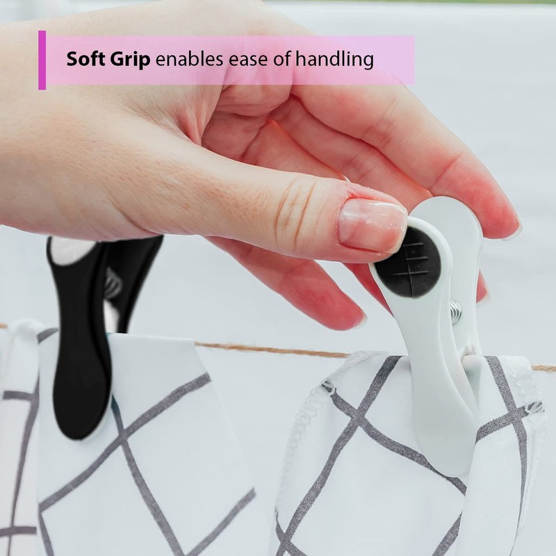 ARVO Clothes Pegs Pack of 20, Soft Grip clothes pegs
