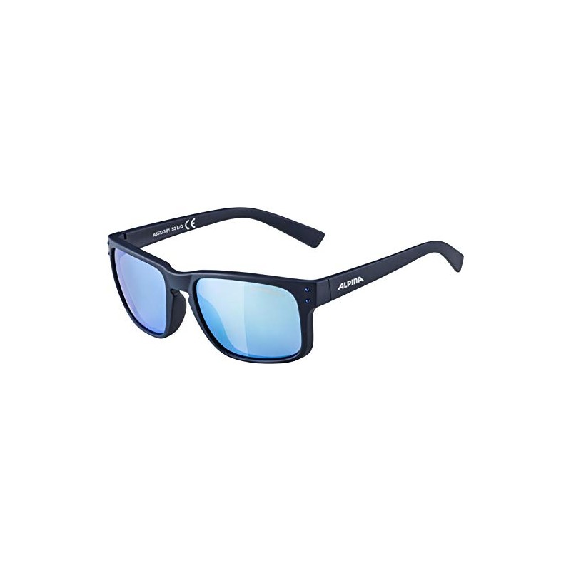 ALPINA KOSMIC Sunglasses Unisex Adult, Matt Black, One Size, blue