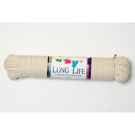 Everlasto 'Long Life' Natural Cotton Clothesline Pulley Line 4mm x 20m