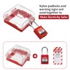 HiLKCO Emergency Stop Push Button Cover Lockout with Padlocks,Switch Cover