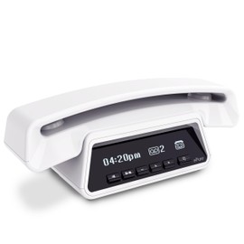 Alcatel Epure - Design DECT 6.0 Cordless Phone for Home with Answering Machine, Handsfree and Unwanted Call Blocking, White