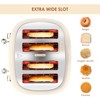 4 Slice Toaster Roter Mond Retro Stainless Steel with Bagel