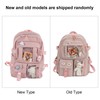 Kawaii Backpack Large Capacity Cute Bear Accessories Backpack for School