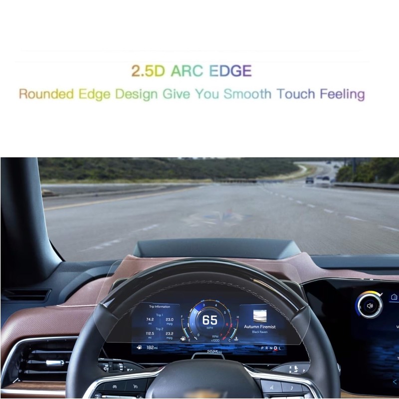 Tempered Glass Dashboard Screen Protector for 2025 Chevy Tahoe &