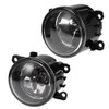 Saihisday Clear Lens Driving Fog Lights Bumper Lamps Bulbs Harness