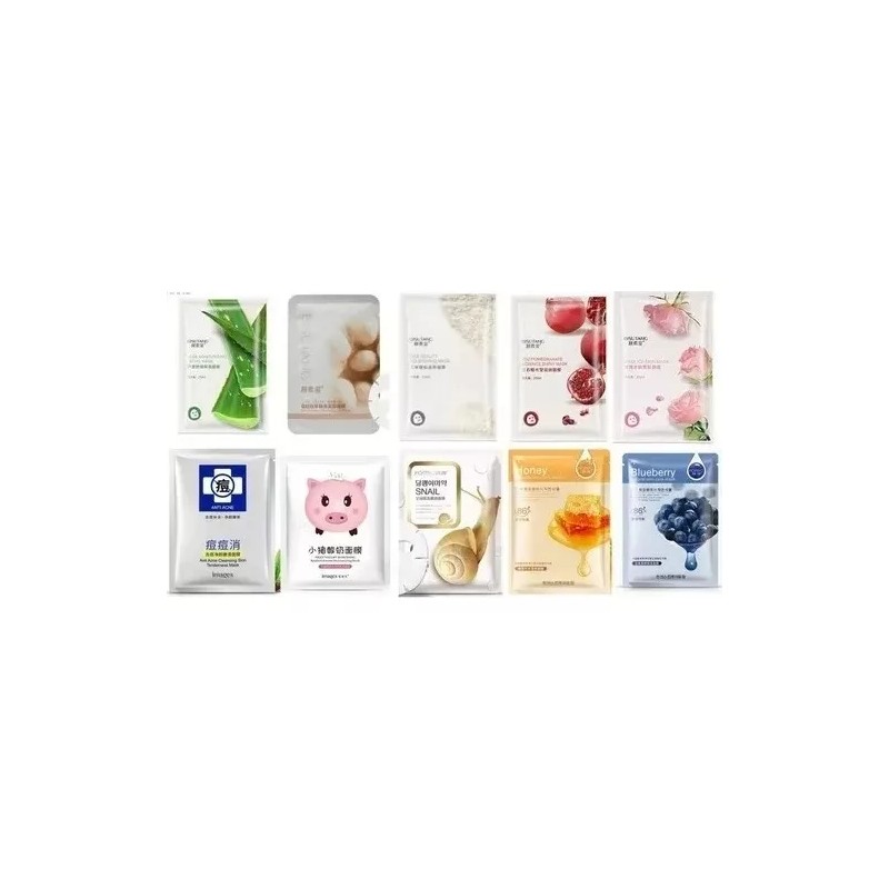 LB. Shop Mascarillas Coreanas 25 Pzas Ácido Hialuronico Yogurth Aloe