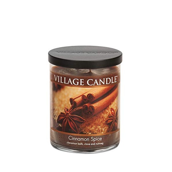 Village Candle Cinnamon Spice, Medium Bowl Scented Candle, 14 oz,