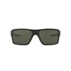 Oakley Men's OO9380 Double Edge Rectangular Sunglasses, Matte Black/Dark Grey,