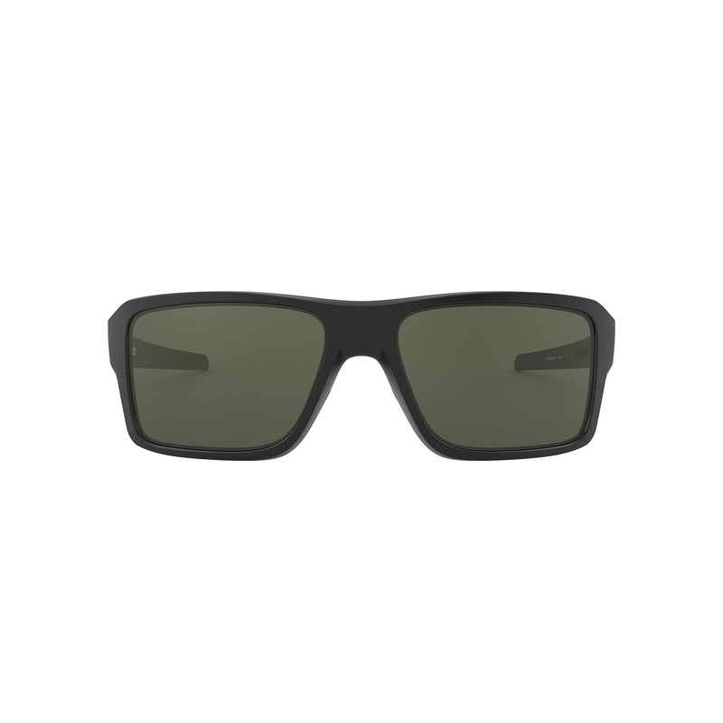 Oakley Men's OO9380 Double Edge Rectangular Sunglasses, Matte Black/Dark Grey,