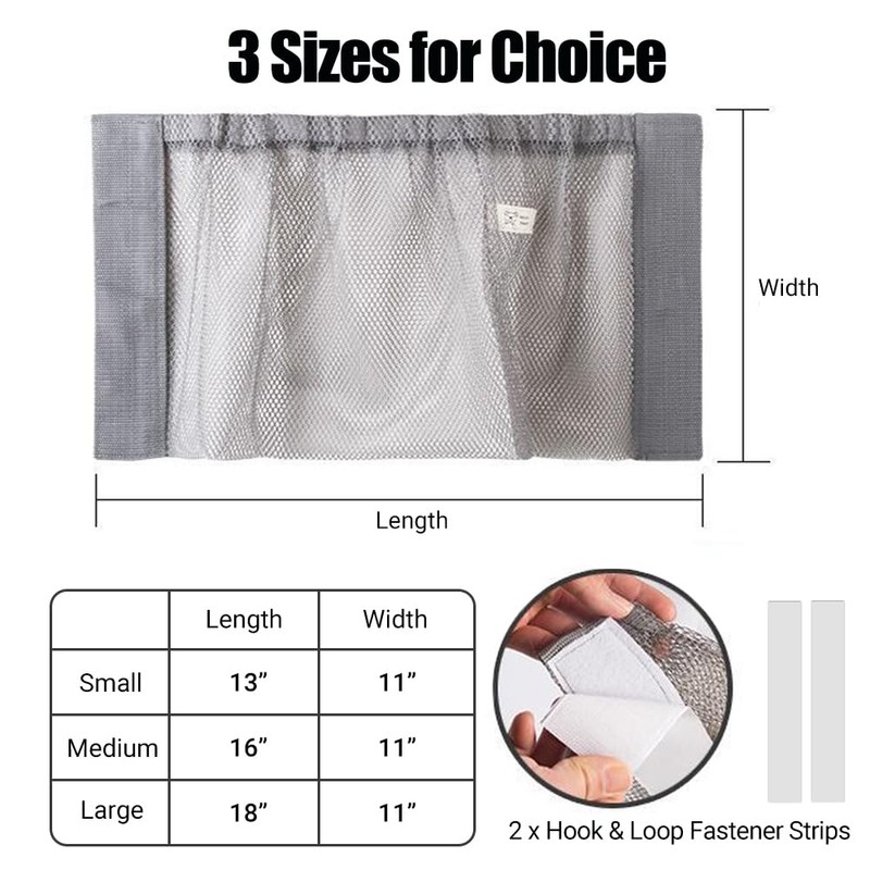 Boat Adhesive Backed Storage Bag - Marine Mesh Organizer Pouch
