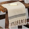 DEMMEX Set of 2 Micro Waffle Turkish Hand Towels for