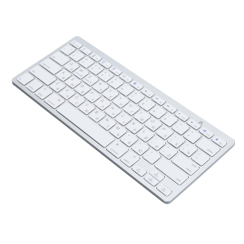 Ultra Thin Keyboard BT Wireless Splashing Proof Bilingual Language Keypad