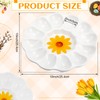 LOYIM Ceramic Deviled Egg Platter Easter Egg Holder 12 Holes