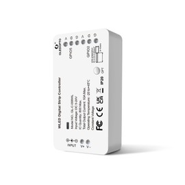GLEDOPTO WLED LED Light Strip Controller 5-24V WiFi APP Control Over 100 Dynamic Lighting Modes DIY 800 IC for RGB RGBW WS2812B WS2811 SK6812 TM1814 WS2813 WS2815 No Need Hub