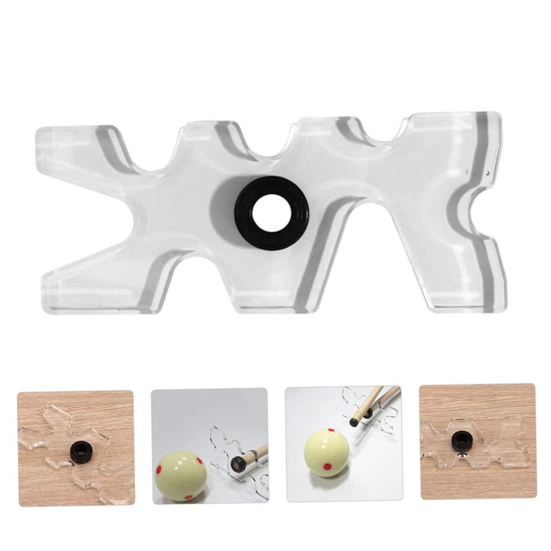 Toddmomy 2pcs Plastic Pool Cue Bridge Head Wall Shelf Brackets,