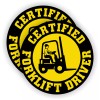 Unbranded/Generic (2) Certified Forklift Driver Hard Hat Stickers ~ Tow Motor Pallet Funny Decals
