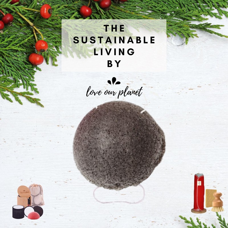 Love Our Planet Facial Konjac Sponge (4 Pack) | Exfoliating