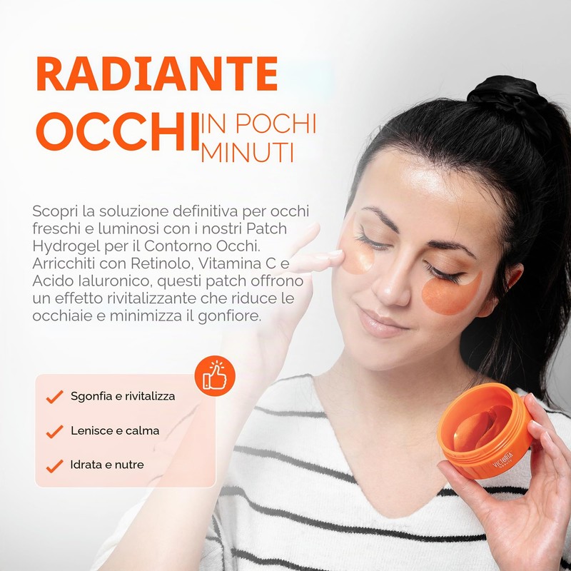 Victoria Beauty Cerotti per occhi per occhiaie, occhi gonfi e