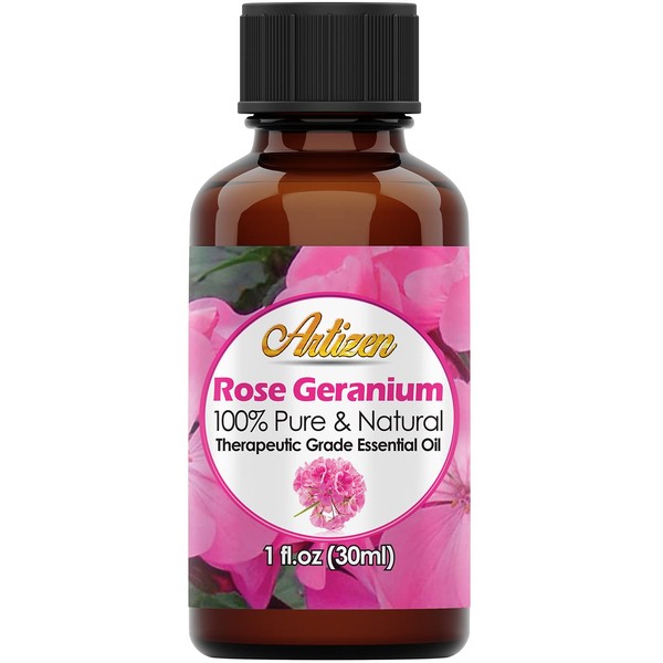 Artizen 30ml Oils - Rose Geranium Essential Oil - 1 Fluid Ounce