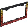 Bell Automotive 22-1-46168-8 Universal Flames Design License Plate Frame, Black