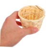 CIYODO 6 Pack Miniature Woven Baskets Handheld Flower Baskets for