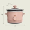 bella 1.5 Qt Slow Cooker with 3 Heat Manual Control,