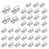 40Pcs 1 Inch Key Fob Hardware,Iron Tail Clip with Split