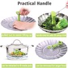 Consevisen Vegetable Steamer Basket for Cooking Food, Stainless Steel Veggie