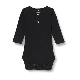 NAME IT Baby Boys' Nbmkab LS Body Noos, black