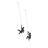 JOTEX Female Climbers Decorative Figures Pack of 2, Rust Brown