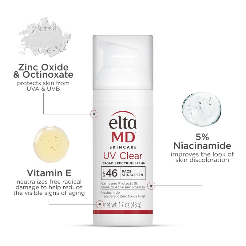 Protector Solar Eltamd Uv Clear Face Spf 46, 15 Ml,