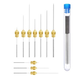 Hailege Nozzle Cleaning Kit(Pack of 10)3D Printer Needles Clean Tools 0.15 0.2 0.25 0.3 0.35 0.4 0.5 0.6 0.8 1.0mm Stainless Steel Nozzle Cleaning Needles Kit for Drills