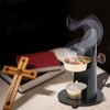 Frankincense Incense Burner with Tealight Candle – HANDCRAFTET 4.72-Inch Durable