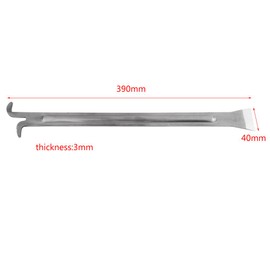 Hive Tool Paint Scraping Flat Sliver Bee Hive Frame Lifter and Scraper for Beekeepers Extra Long Pry Scraper Cleaning Beehive Stainless Steel Beekeeping Tool 390 × 40 × 3mm/15.35 × 1.57 × 0.11"