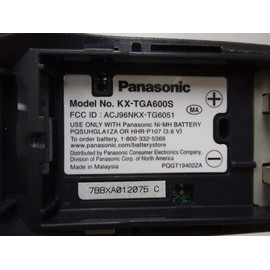 Panasonic 5.8 Ghz Silver Cordless Phone (KX-TGA600S)