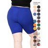 Stretch Is Comfort Women's Cotton Plus Size Bike Shorts Royal