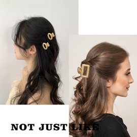 Paquete de 12 mini pinzas para el pelo de metal para mujeres, mamás, esposas, hijas, niñas y novias, pinzas para el pelo medianas para cabello largo, pequeños y bonitos regalos para mujeres con