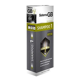 Sistema GB SHAMPOO 1 Hombre, con Ketokonazol que ayuda a normalizar y mejorar las funciones del folículo, frasco 230 ml