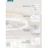 LEDIARY Ceiling Fans with Lights and Remote, 24'' Low Profile