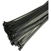 50 x Black Plastic Cable Ties Releasable Heavy Duty Large