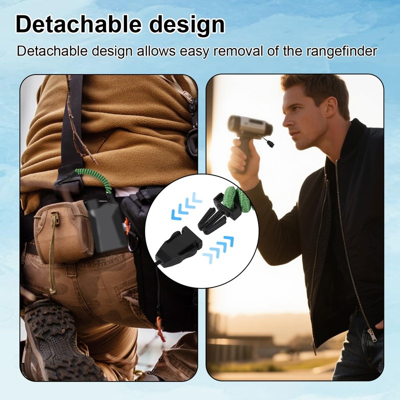 Rangefinder Tether Cord, High-Density Polyester Retractable Rangefinder Lanyard Suitable for