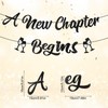 A New Chapter Begins Banner, Pre-Strung Glitter Party Banner Decor