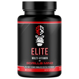 Gorilla Mind Elite Multi-Vitamin (180 Capsules) – Daily Multivitamin Formulated for Peak Performance | 27 Nutrients to Backfill Micronutrient Shortcomings