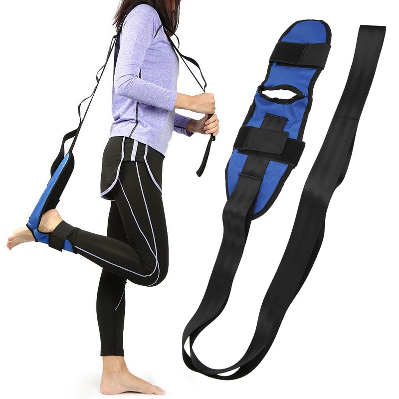 Professional Stretching Belt Yoga Pilates Leg Strap Rehabilitation Belt Fitness