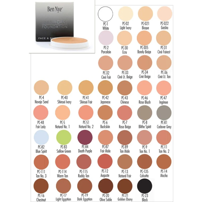 Ben Nye Color Cake Foundation (maquillaje En Polvo Compacto)