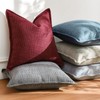 Artscope Set of 2 Cushion Covers, Plain Throw Cushion Cover,