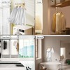 Sumnacon Clothes Rack, 2 Pcs Stainless Steel Clothes Hanger, Wall