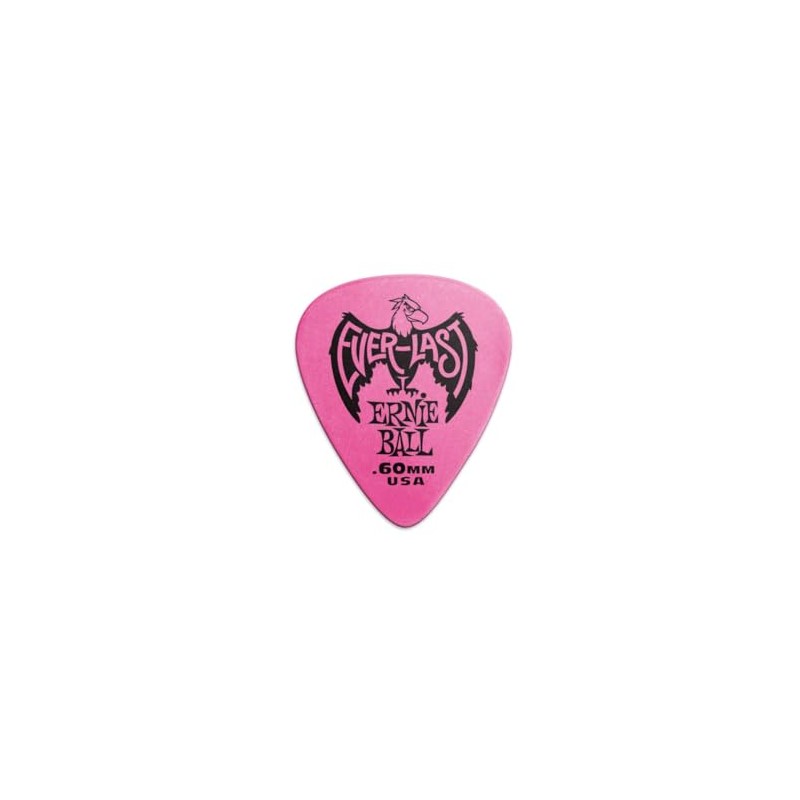 Ernie Ball Everlast - Púas para guitarra, 0,60 mm, 12