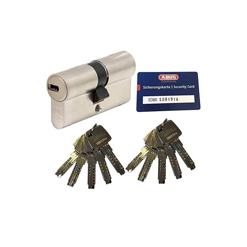 ABUS EC660Profile Double Cylinder 30/30mm (60mm) with 10Keys with Security